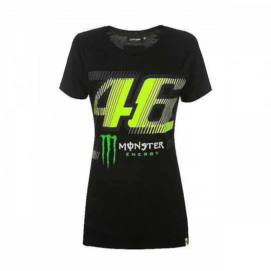 Women's T-Shirt Vr46 Monster Collection Monza Lady Black