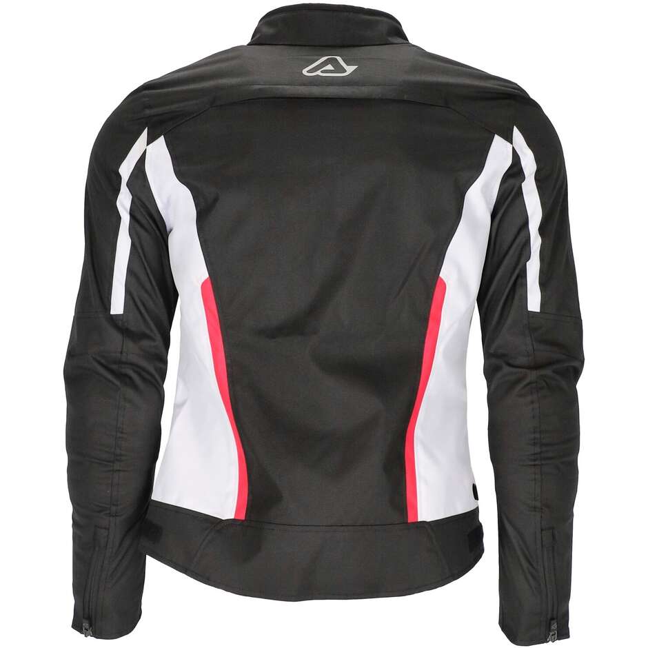 Women's Technical Motorcycle Jacket in Acerbis X-MAT CE Lady Black Pink Fabric