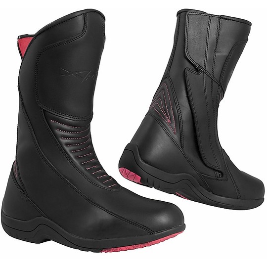 Women's Touring Motorcycle Boots Waterproof American-Pro SALLY LADY Black