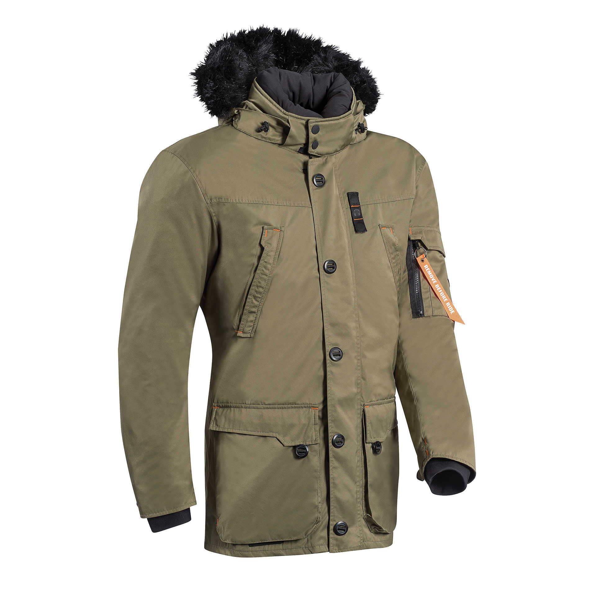 Women's Urban Style Motorcycle Jacket in Fabric Ixon ONTARIO