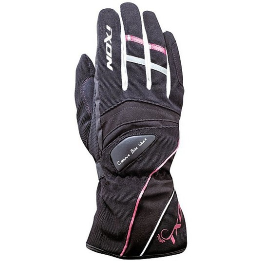 Women's Winter Motorcycle Gloves Ixon Pro HP Black / White / Fuchsia