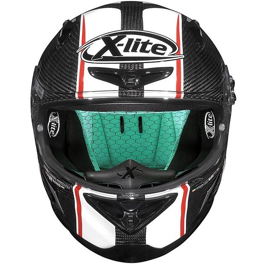 X-Lite X-802 RR Ultra Carbon Moto GP X-Lite Fiberglass Helmet 03 Black White Red
