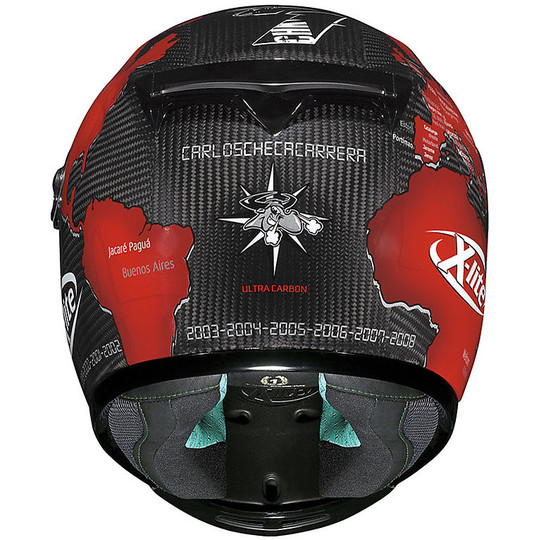 X-Lite X-802 RR Ultra Carbon Replica 01 C Checa Carbon X-Lite Fiberglass Helmet