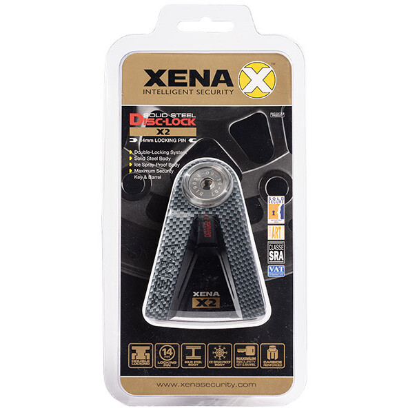 Xena X2 Carbon Color Disc Lock Motorrad-Vorhängeschloss