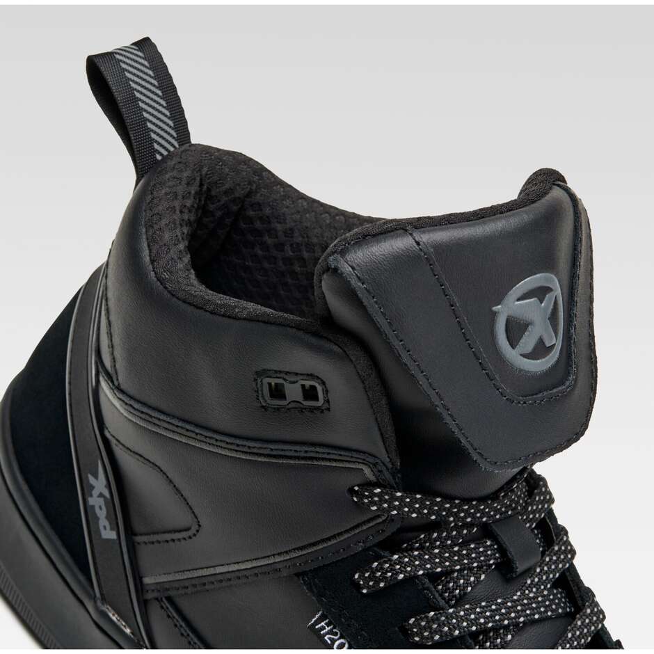 XPD MOTO-1 H2OUT Motorrad-Sneaker Schwarz