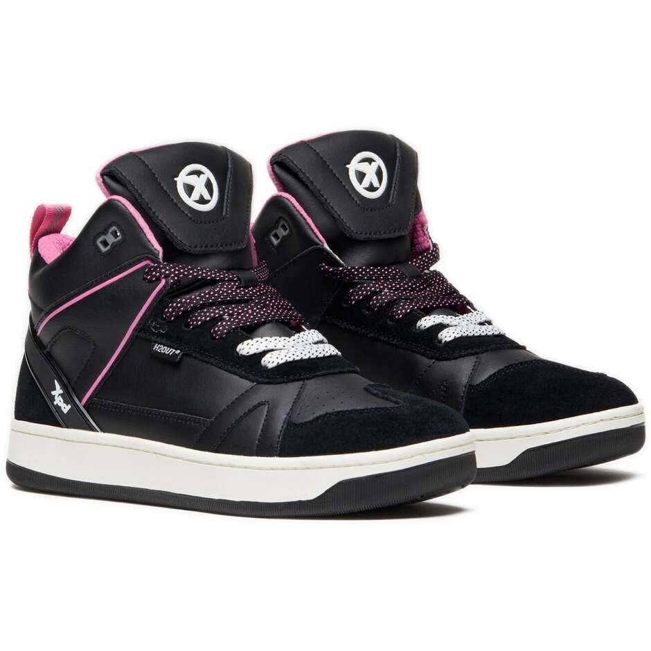 XPD MOTO-1 LADY H2OUT Baskets Moto Femme Noir Fuchsia