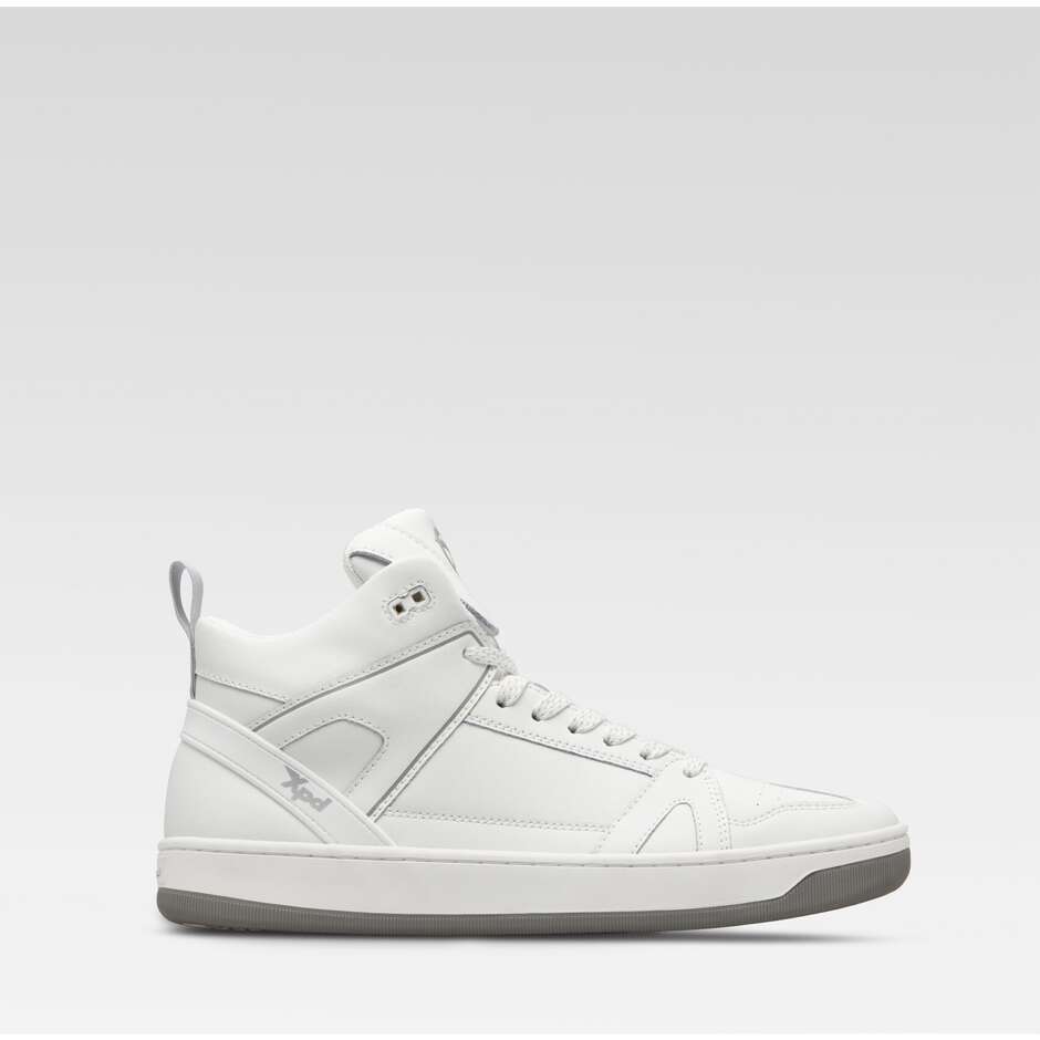 XPD MOTO-1 LEATHER LADY Damen Motorrad-Sneaker Weiß