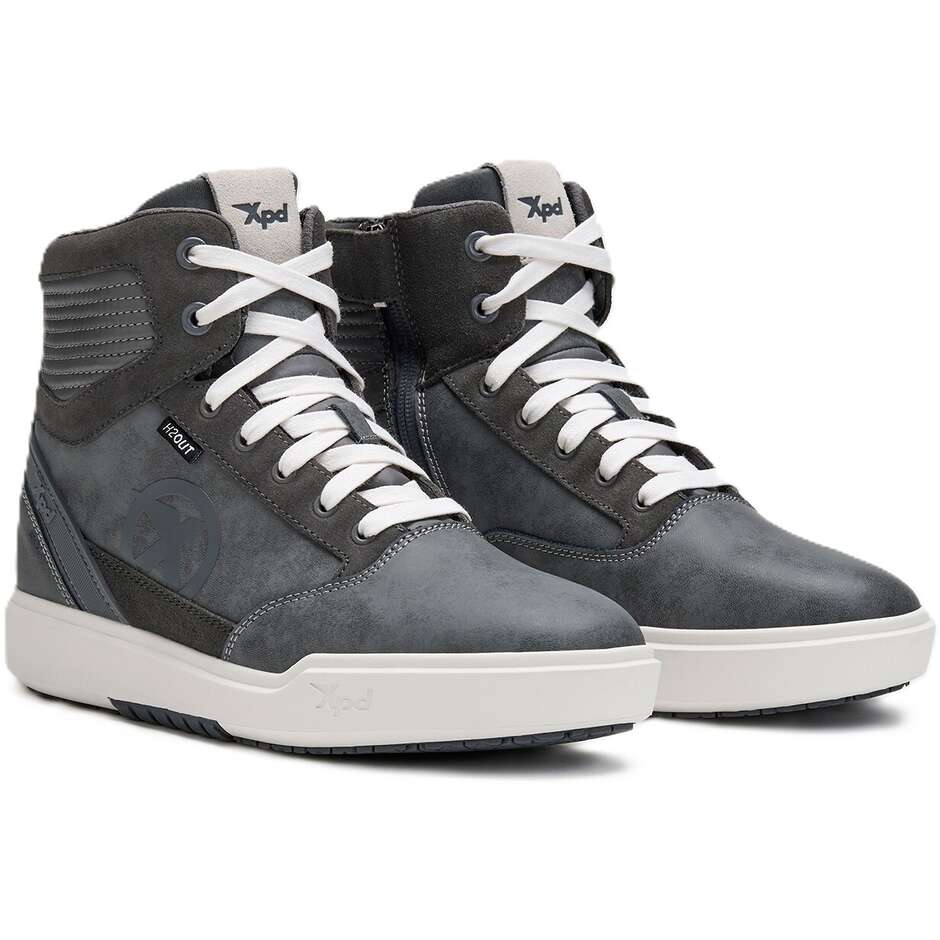 Xpd MOTO WAY H2OUT Motorcycle Shoes Grey/White