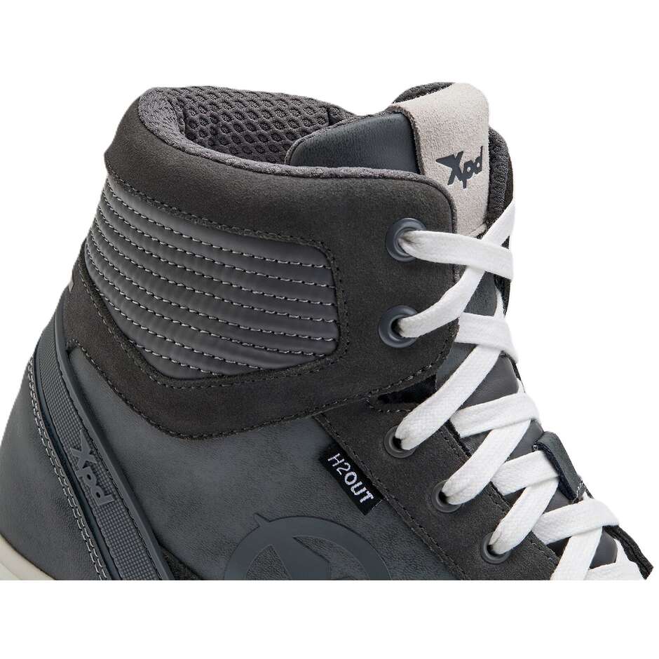 Xpd MOTO WAY H2OUT Motorcycle Shoes Grey/White