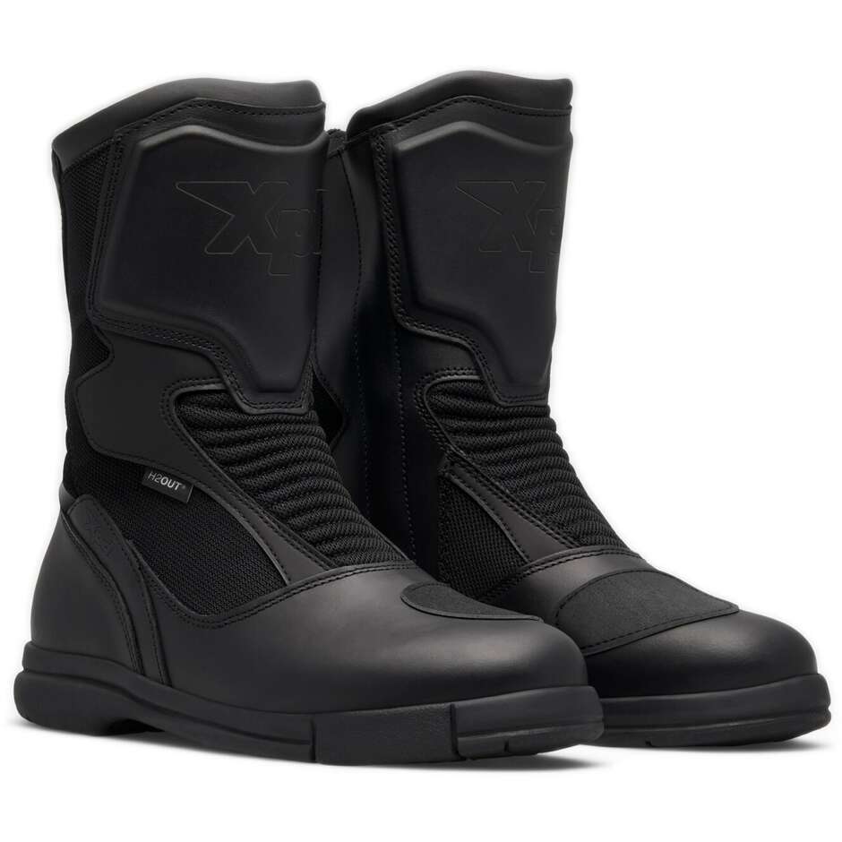 XPD X-JOPURNEY H2OUT Touring Motorcycle Boots Black