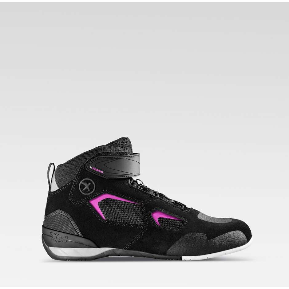 XPD X-RADICAL LADY Motorrad-Sportschuhe Schwarz Fuchsia