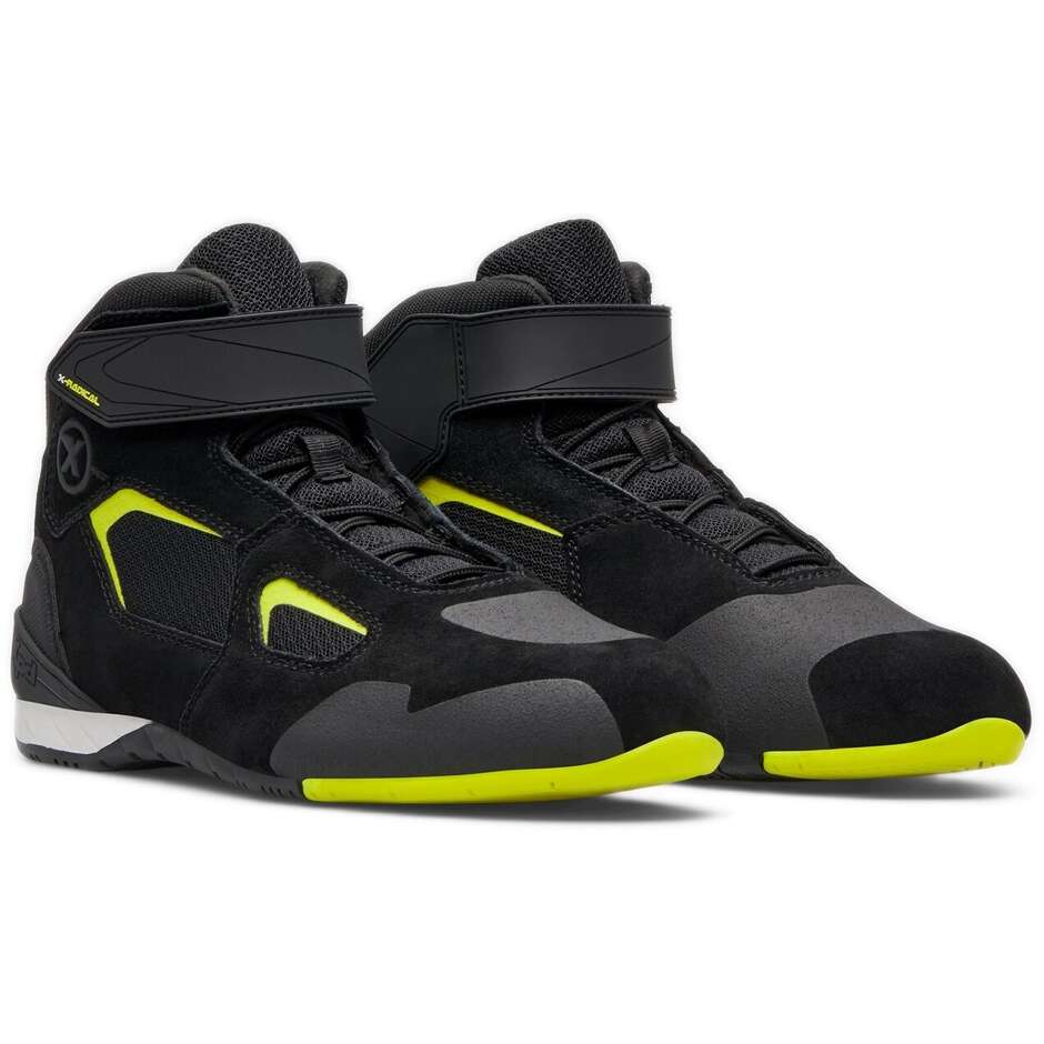 XPD X-RADICAL Motorcycle Sports Shoes Black Yellow Fluo