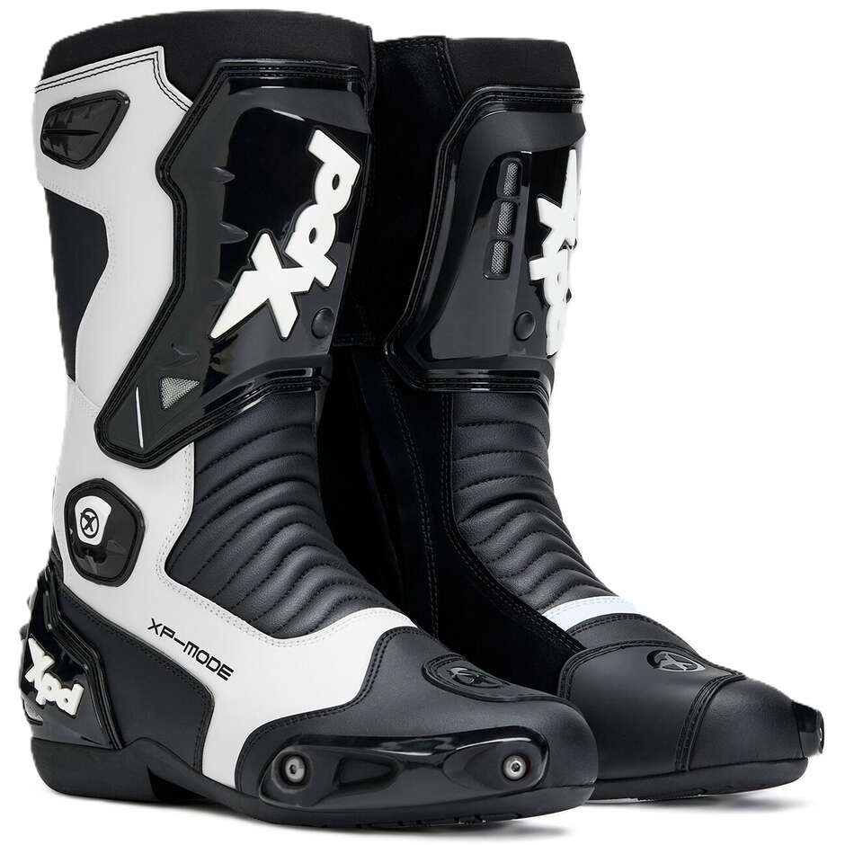 Xpd XP-MODE Motorradstiefel Schwarz/Weiß