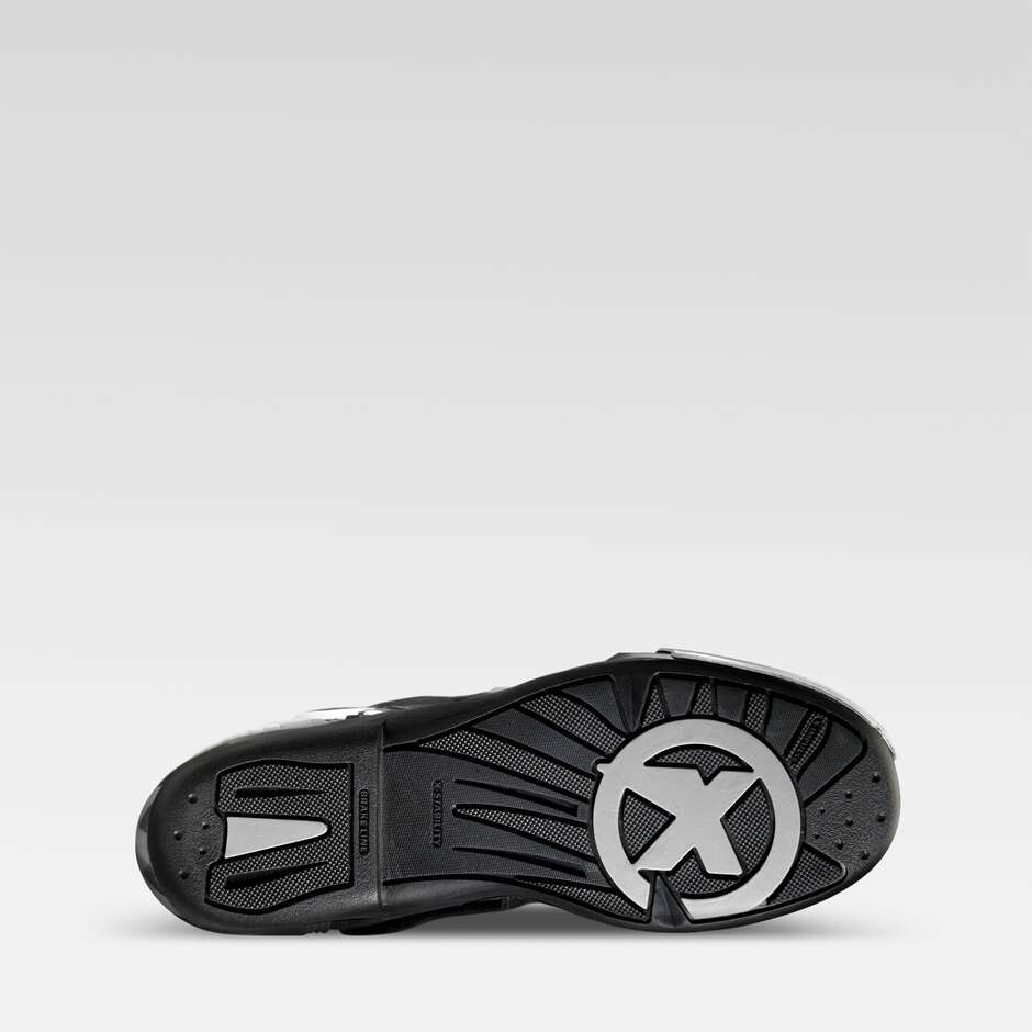 XPD XP3-S Bottes de moto de course sur piste noir blanc
