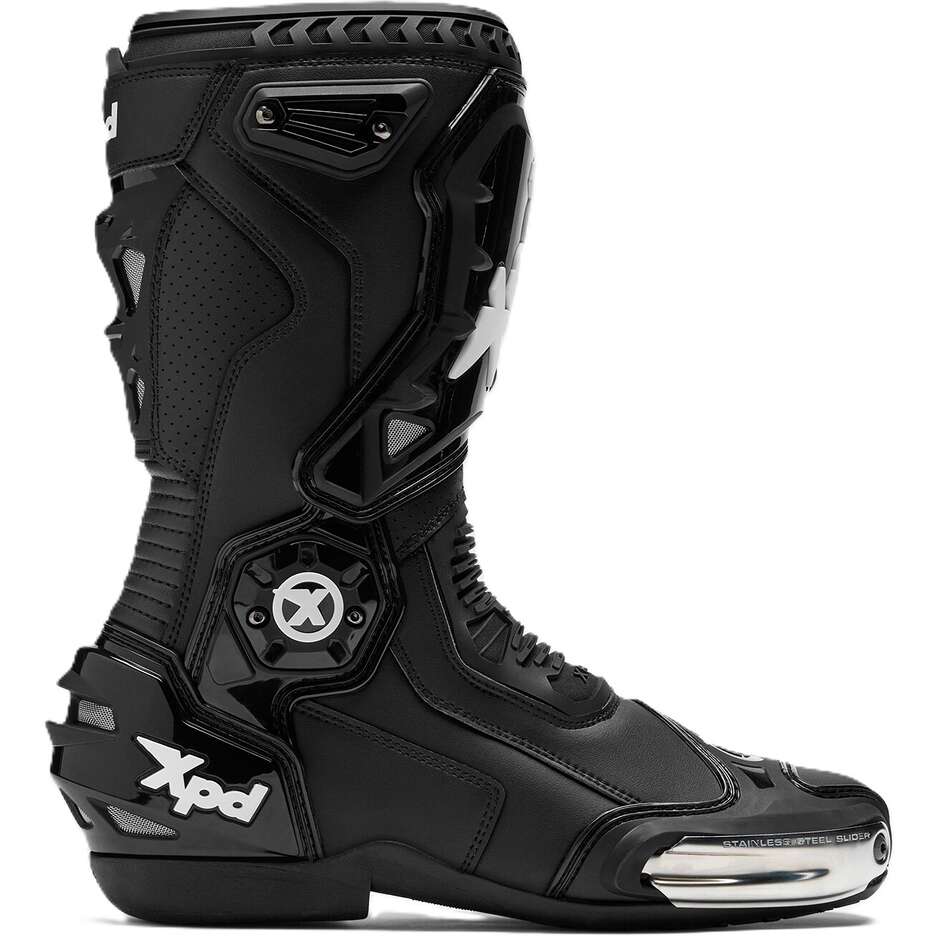 Xpd XP6-S Schwarze Motorradstiefel