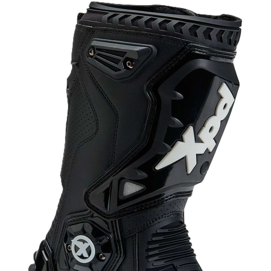 Xpd XP6-S Schwarze Motorradstiefel
