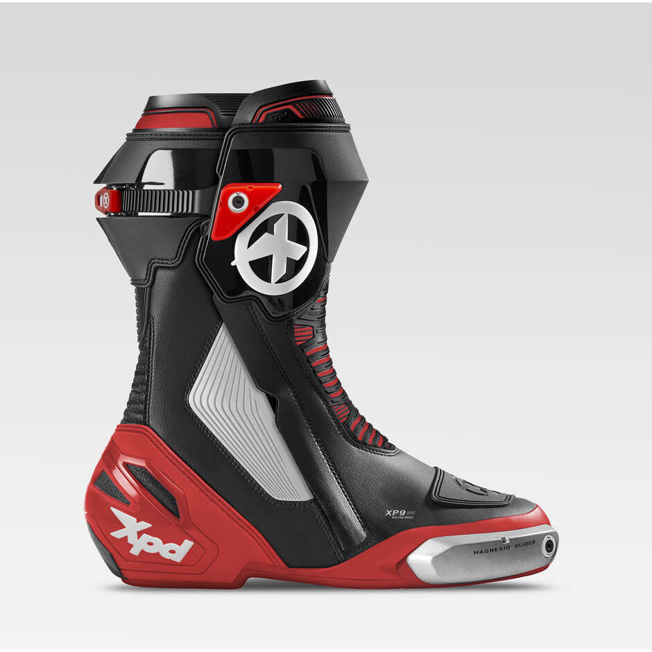 XPD XP9-S Pista Moto Racing Boots Black Red