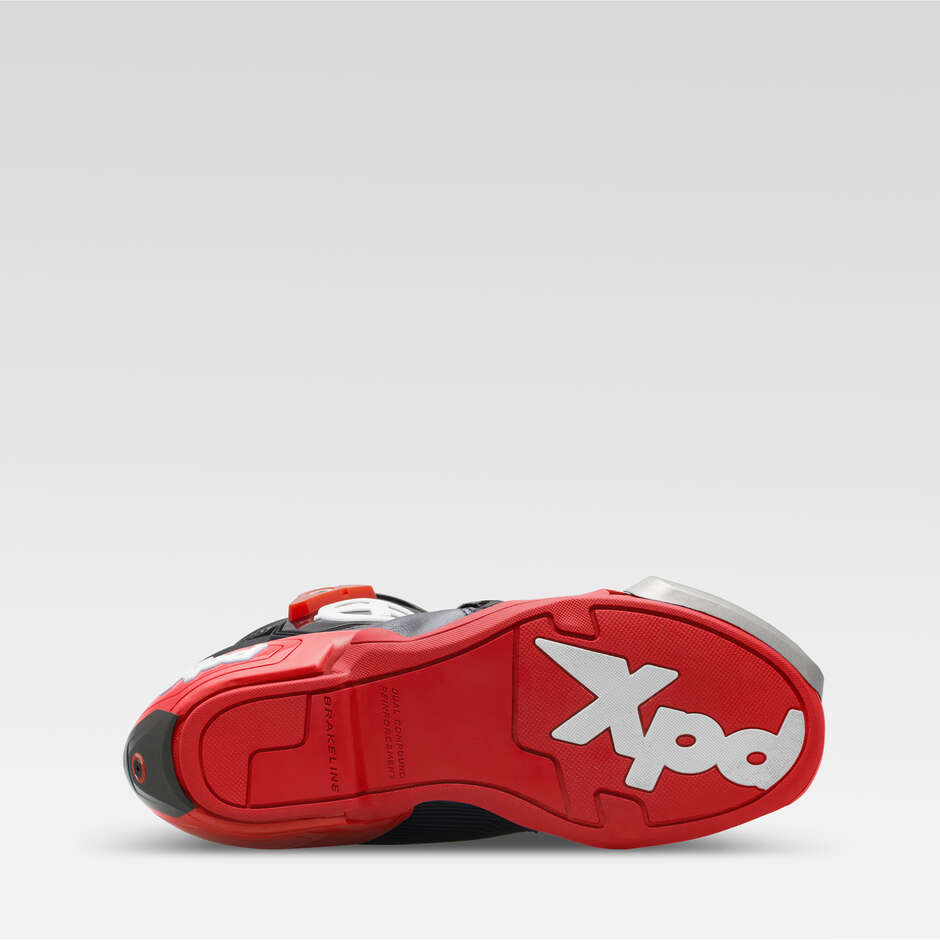 XPD XP9-S Pista Moto Racing Boots Black Red
