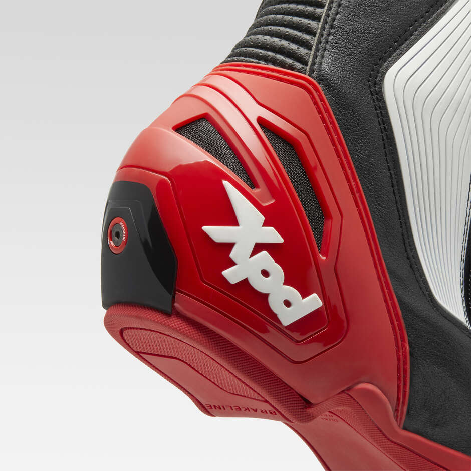 XPD XP9-S Pista Moto Racing Boots Black Red