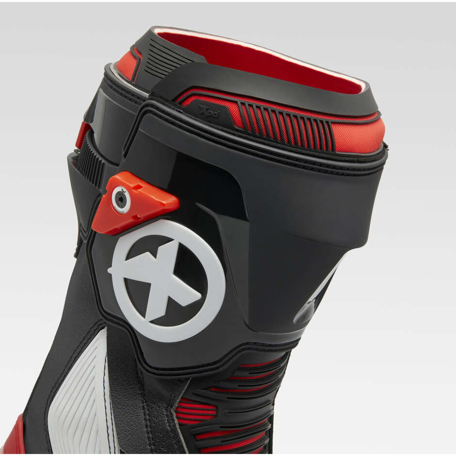 XPD XP9-S Pista Moto Racing Boots Black Red