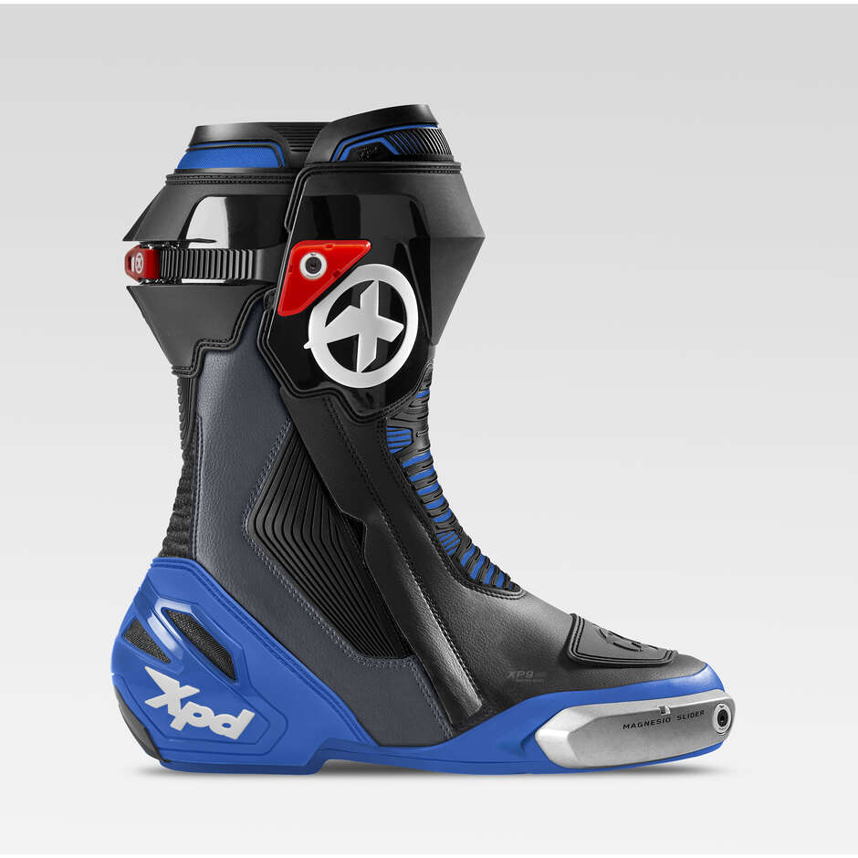 XPD XP9-S Track Motorcycle Racing Boots Black Blue