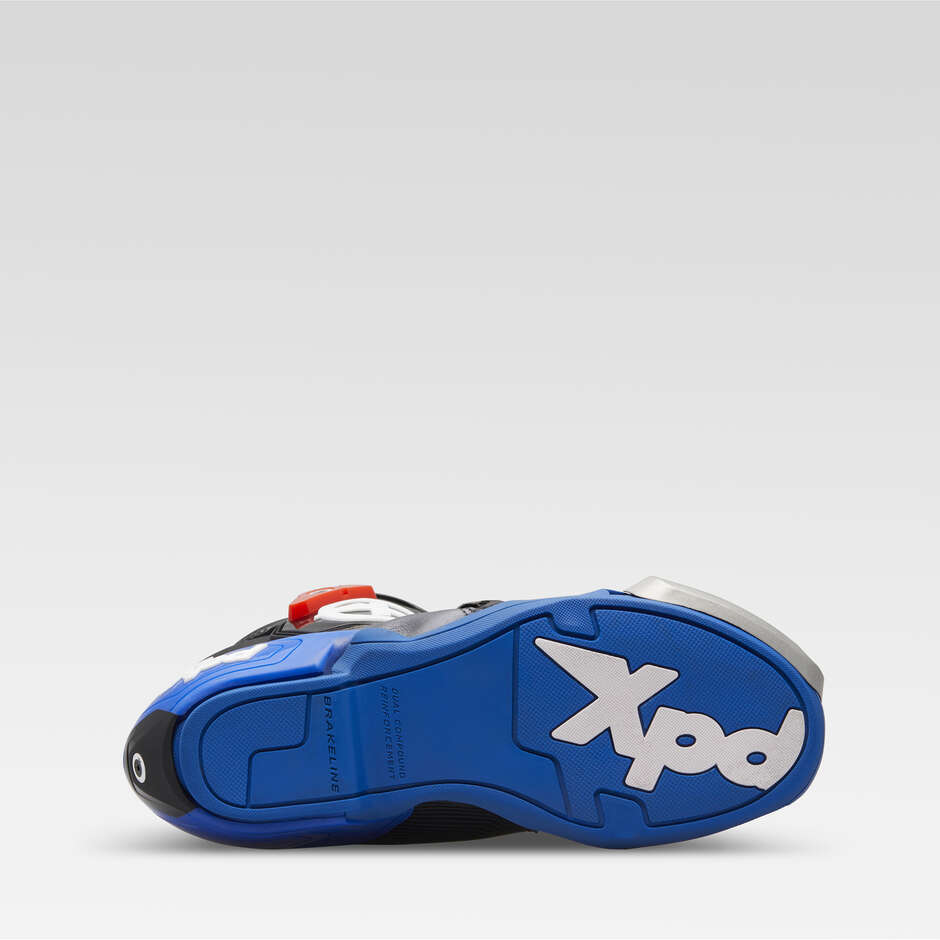 XPD XP9-S Track Motorcycle Racing Boots Black Blue