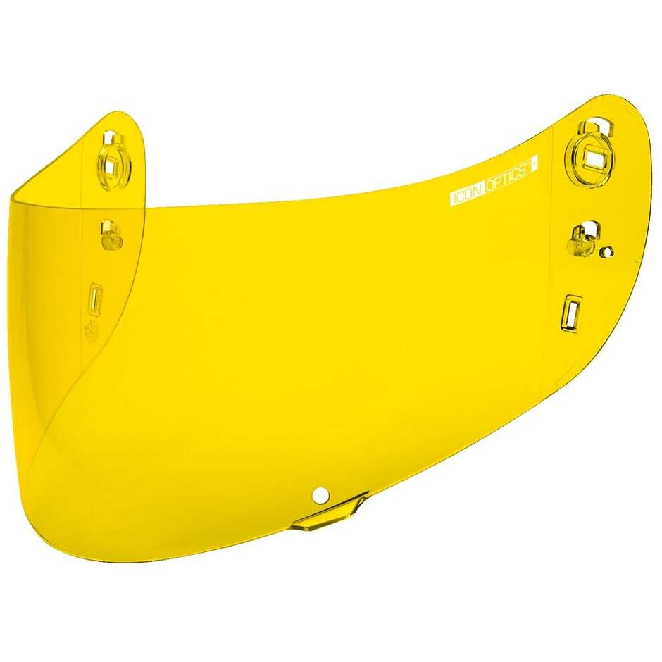 Yellow Icon Optics Visor for AIRFRAME PRO Helmet; AIRMADA; AIRFORM 22.06