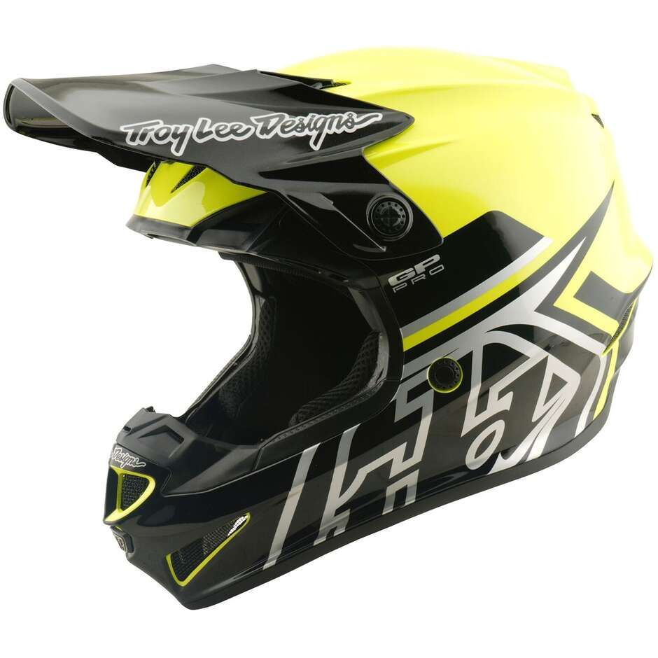 Youth Gp Pro MIPS Helmet for Children Troy Lee Designs Mono Yellow Fluo