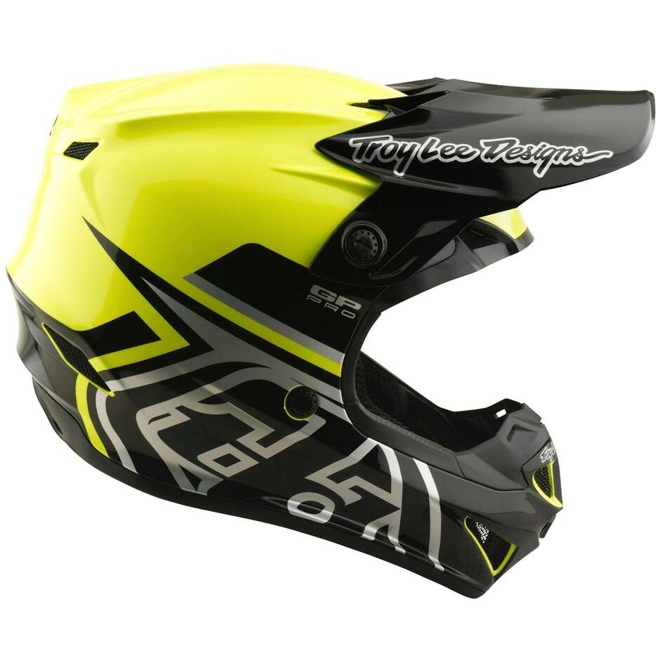 Youth Gp Pro MIPS Helmet for Children Troy Lee Designs Mono Yellow Fluo