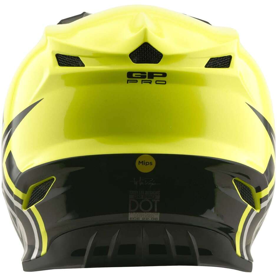 Youth Gp Pro MIPS Helmet for Children Troy Lee Designs Mono Yellow Fluo