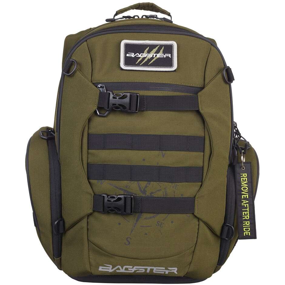 Zaino Moto Tecnico Bagster 28 Litri WIND Verde Militare