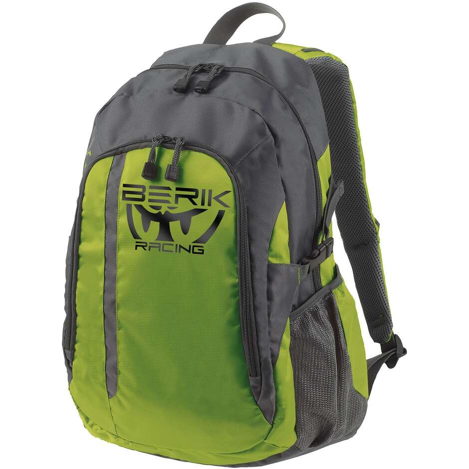 Berik 2.0 Logo 25 Technical Motorcycle Backpack Black Acid Green