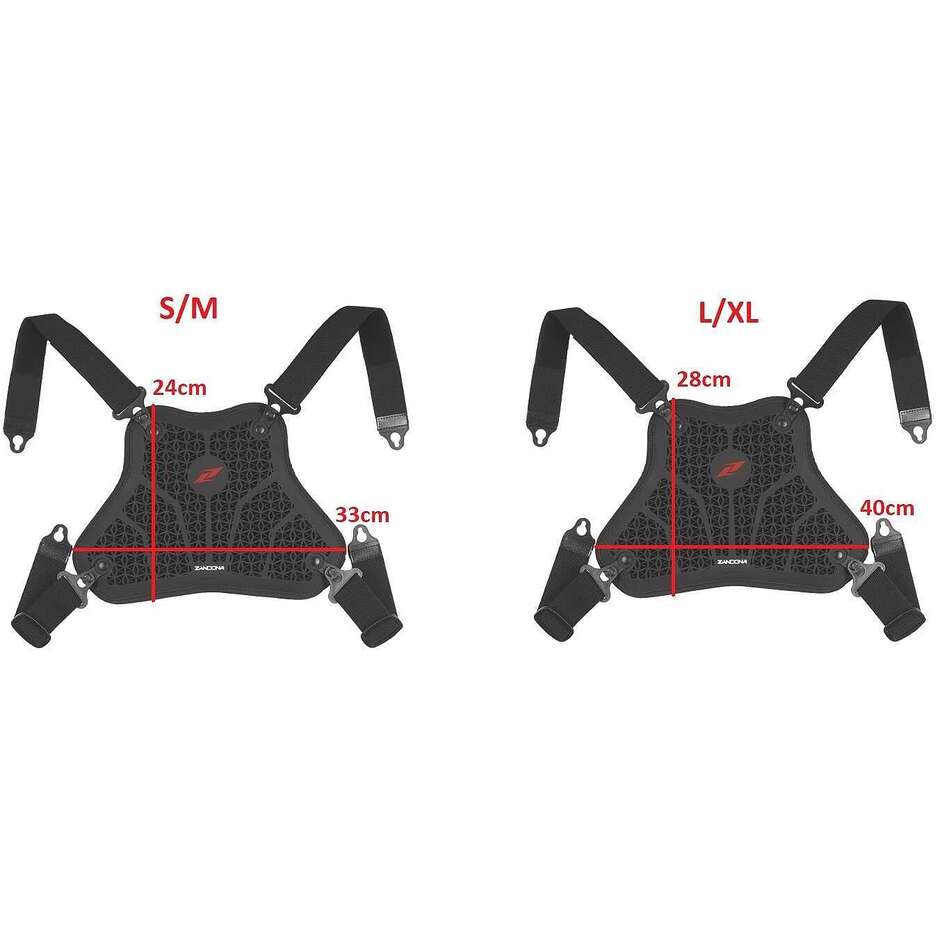 Zandonà NETCUBE ARMOR CHEST Brustschutz der Stufe 2 - L/XL