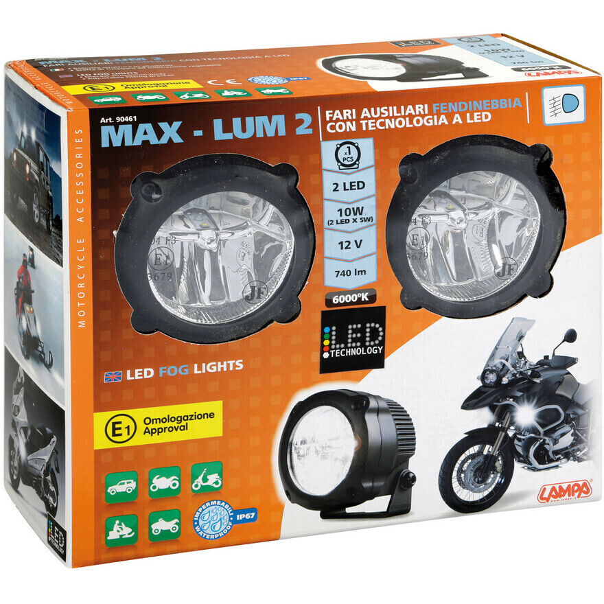 Zugelassene LED-Zusatzscheinwerfer Lampa Max-Lum 2 12V
