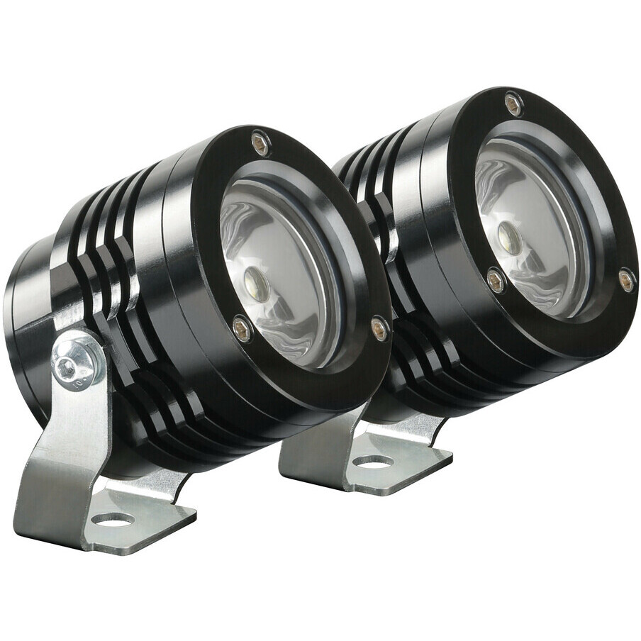Zugelassene LED-Zusatzscheinwerfer Lampa O-Lux 12V Schwarz