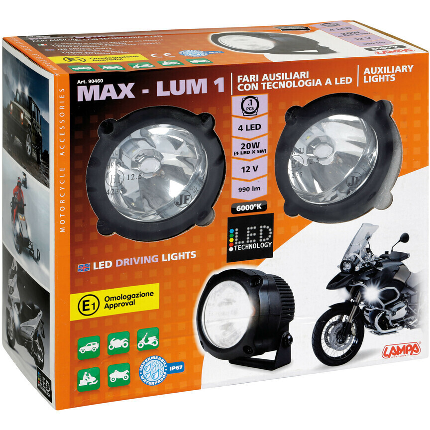 Zugelassene LED-Zusatzstrahler Max-Lum 1 12V Lampe