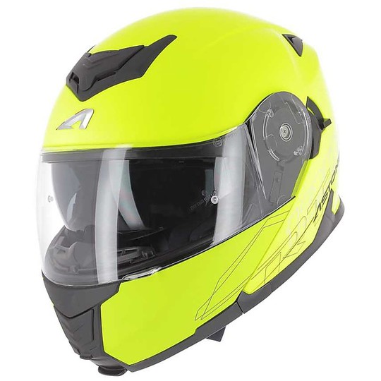 Zulassung für modulare Motorradhelme P / J Astone RT1200 Fluo Yellow