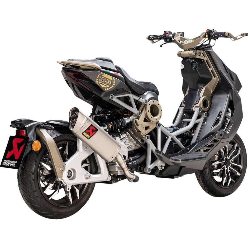 Échappement Akrapovic S-IT125SO2-APT Slip-On pour ITSLJET Dragster 125 / 200 ABS (20-26)