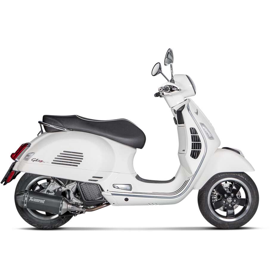 Échappement Akrapovic S-VE125SO1-HZBL Slip-On spécifique pour PIAGGIO Vespa GTS125 ie ABS (17-20) GTS150 ie ABS (17-19)