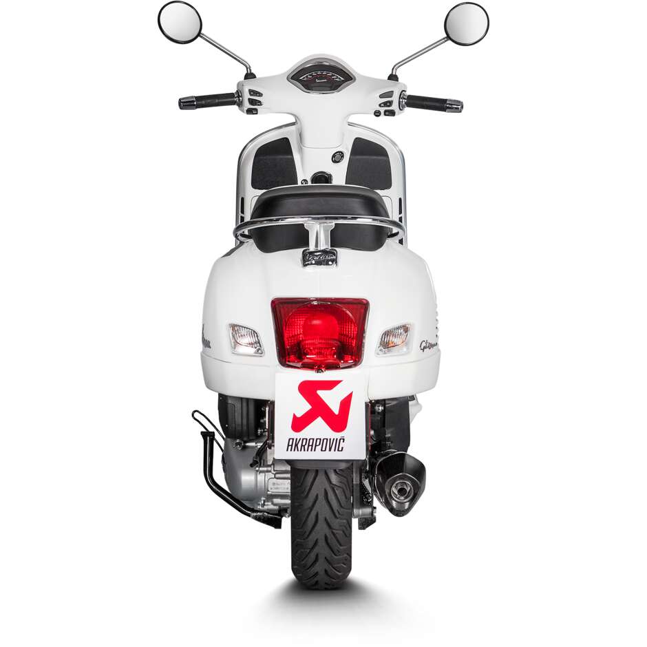 Échappement Akrapovic S-VE125SO1-HZBL Slip-On spécifique pour PIAGGIO Vespa GTS125 ie ABS (17-20) GTS150 ie ABS (17-19)