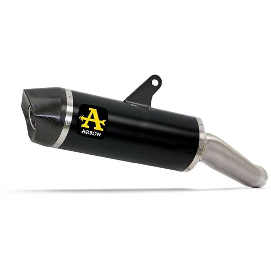 Échappement Arrow Indy Race en aluminium foncé avec embout de carburateur pour Honda XL 750 TRANSALP (23-24)