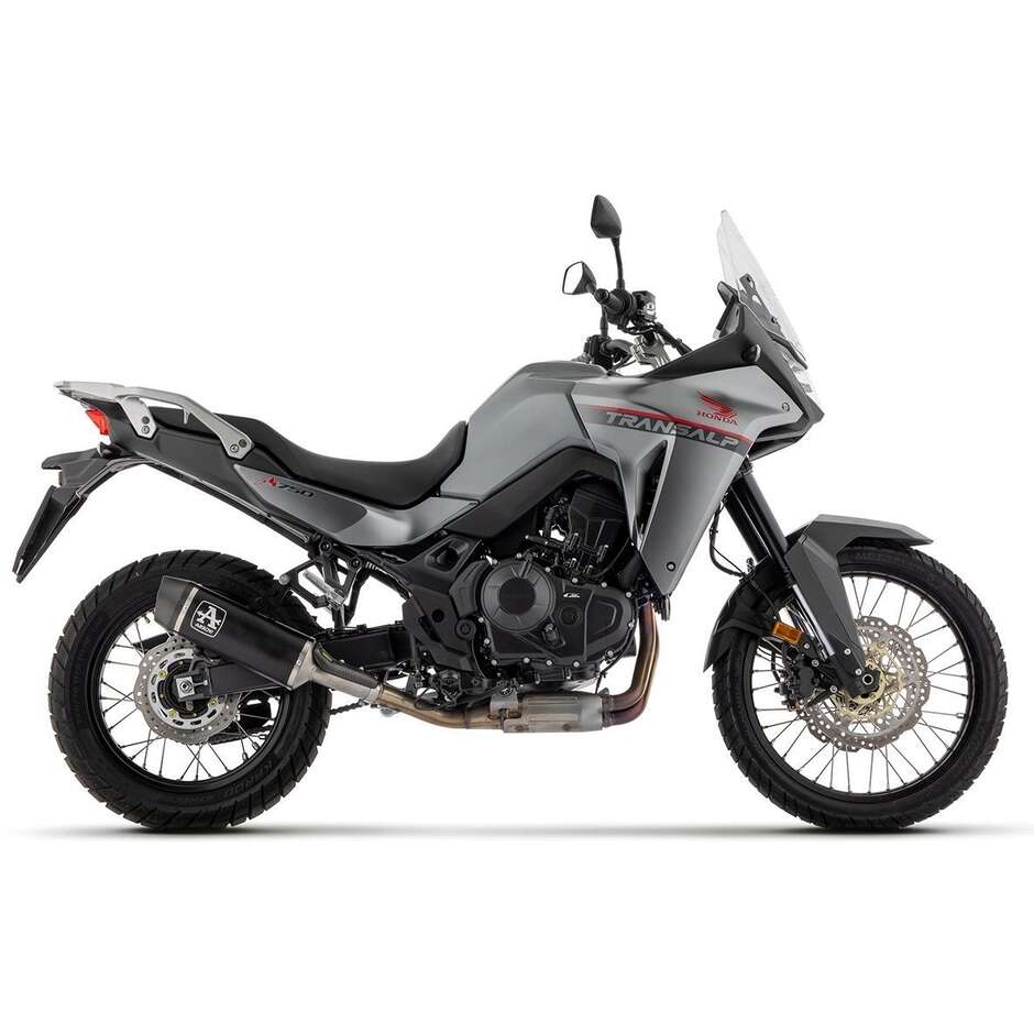 Échappement Arrow Indy Race en aluminium foncé avec embout de carburateur pour Honda XL 750 TRANSALP (23-24)