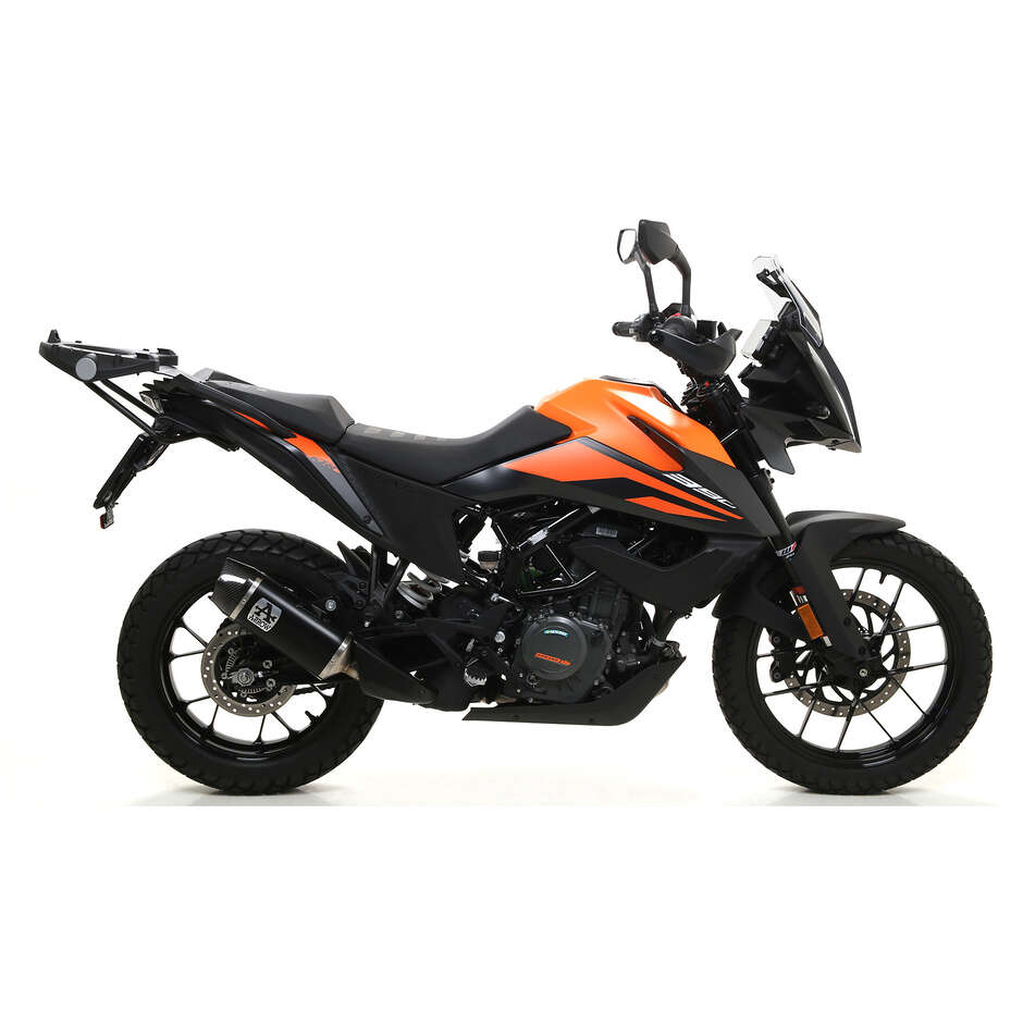 Échappement Arrow Indy Race en aluminium foncé avec embout de carburateur pour KTM 390 Adventure (20-23)