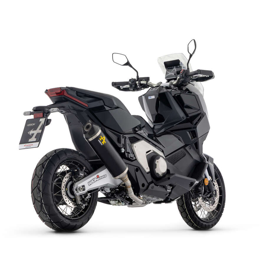 Échappement Arrow Race-Tech en aluminium foncé avec embout de carburateur pour Honda X-ADV 750 (17-26)