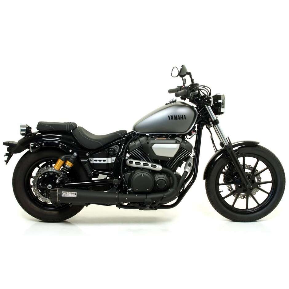 Échappement Arrow Rebel avec embout en carbone pour Yamaha XV (Bolt) 950 R (14-16)