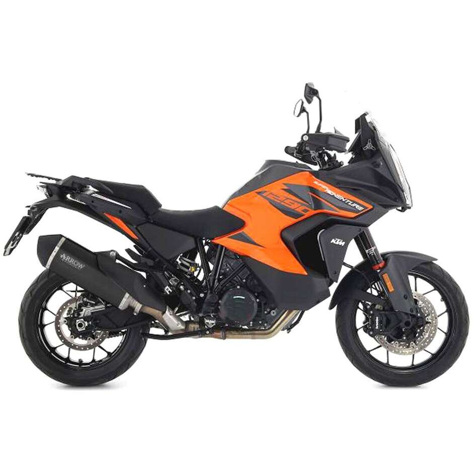 Échappement Arrow Sonora noir avec embout en carbone pour KTM 1290 Super Adventure S/R	