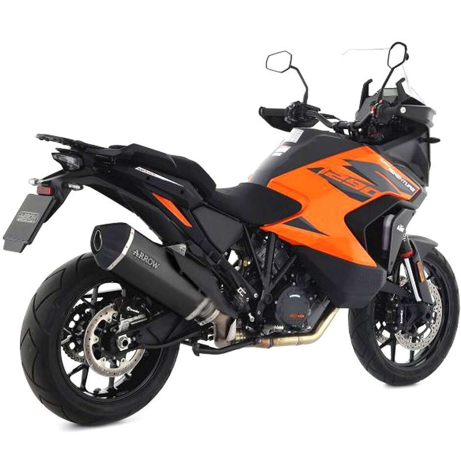 Échappement Arrow Sonora noir avec embout en carbone pour KTM 1290 Super Adventure S/R	