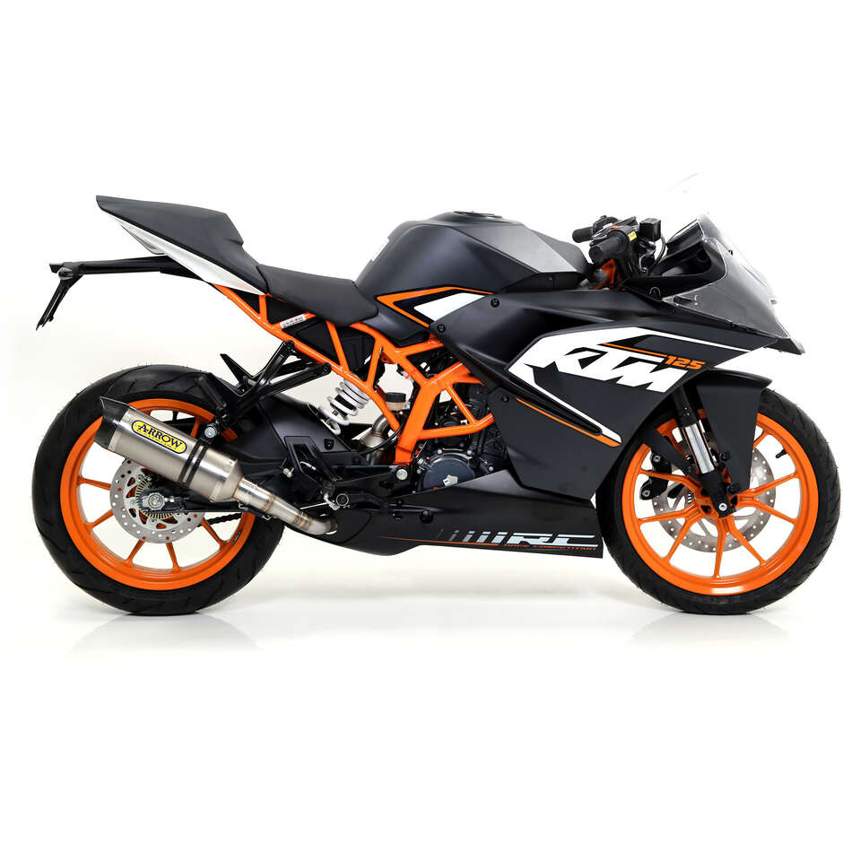 Échappement Arrow Thunder en titane avec embout de carburateur pour KTM DUKE 390 (13-16) / RC 125/390 (15-16)
