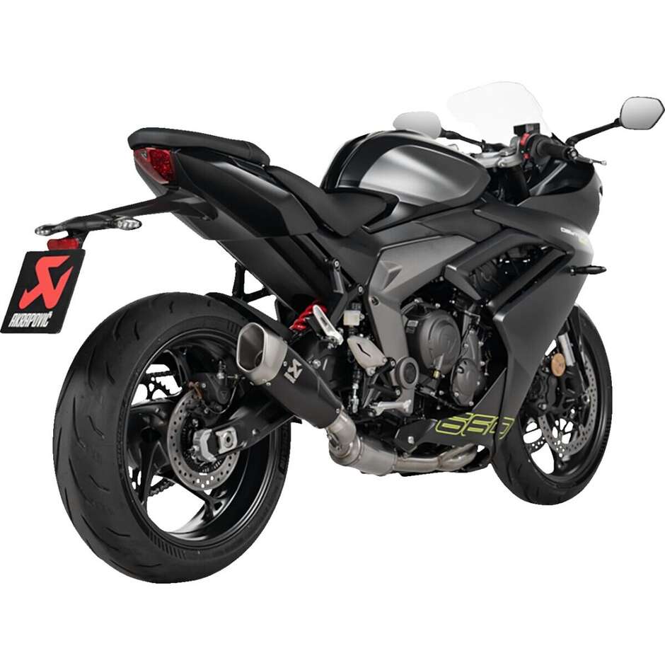 Échappement complet Akrapovic Racing Line S-T6R2-CQTBL pour TRIUMPH Trident 660 (21-26); Tiger Sport 660 (22-26); Daytona 660 (24-26);