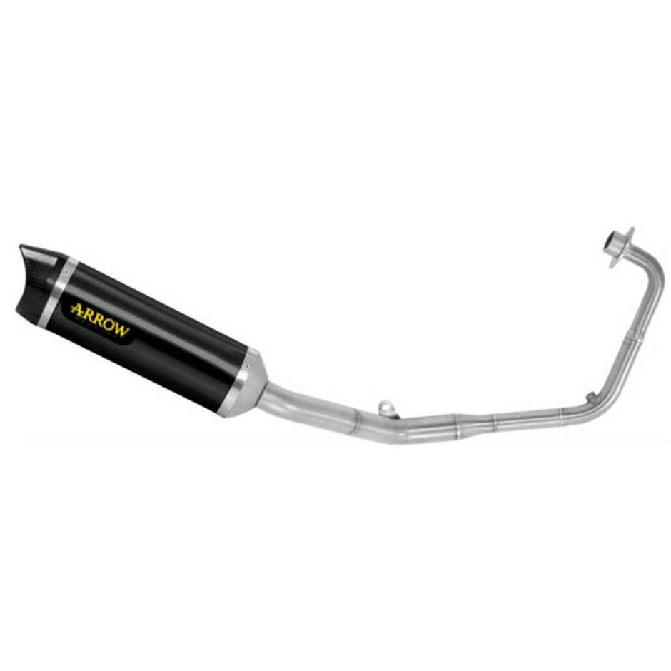 Échappement complet Arrow avec silencieux en aluminium Thunder Dark pour Honda CB 125 R (21-24)